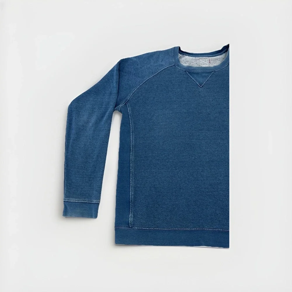 Visvim Indigo Artisan Crewneck Sweatshirt Natural Dye Japan Pullover Size 4 - Picture 5 of 16